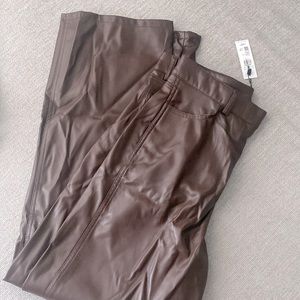Garage brown leather pants